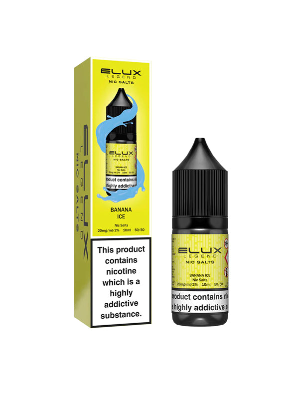 Elux Legend Banana Ice Nic Salt E-Liquid 10ml NYKecigs.com