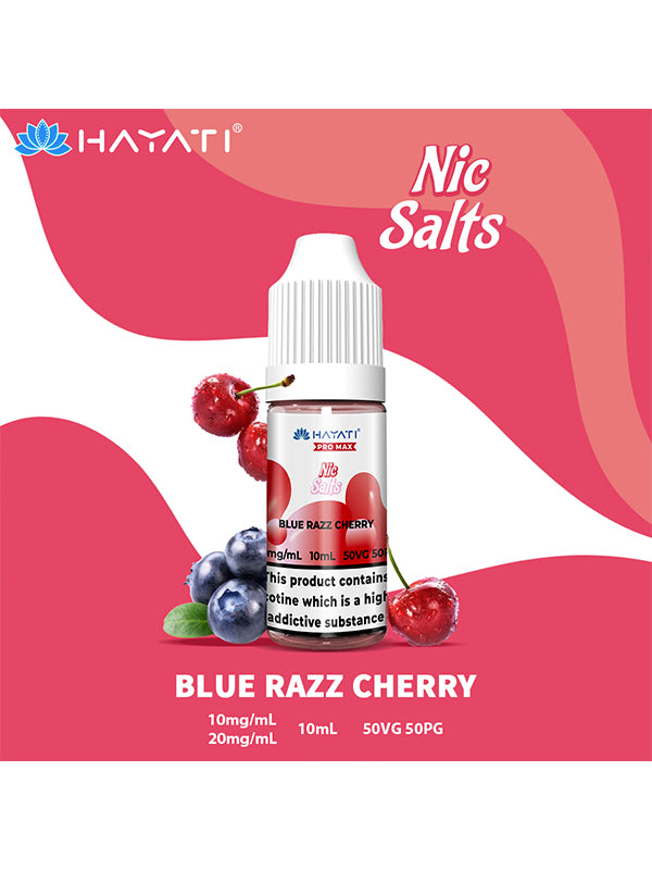 Hayati Pro Max Blue Razz Cherry Nic Salt E-Liquid