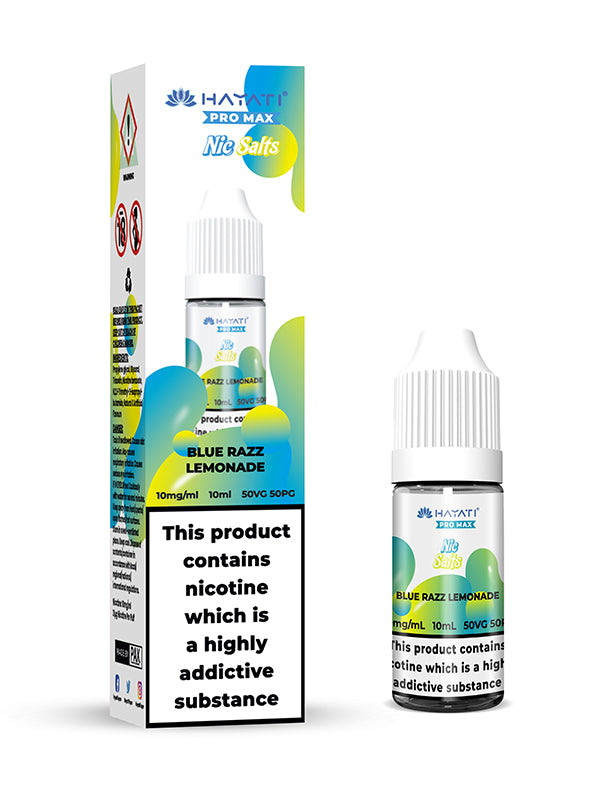 Hayati Pro Max Blue Razz Lemonade Nic Salt E-Liquid 10ml NYKecigs