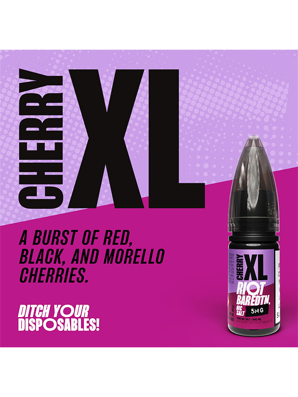 Cherry XL BAR EDTN Riot Squad Salts E-liquids 10ml NYKecigs The Gourmet Vapor Shop
