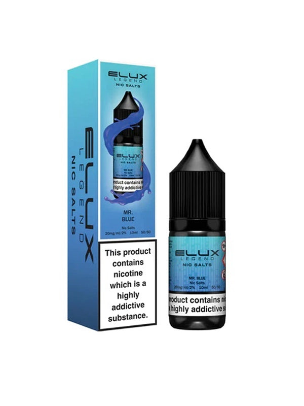 Elux Legend Mr Blue Nic Salt E-Liquid 10ml NYKecigs The Gourmet Vapor Shop