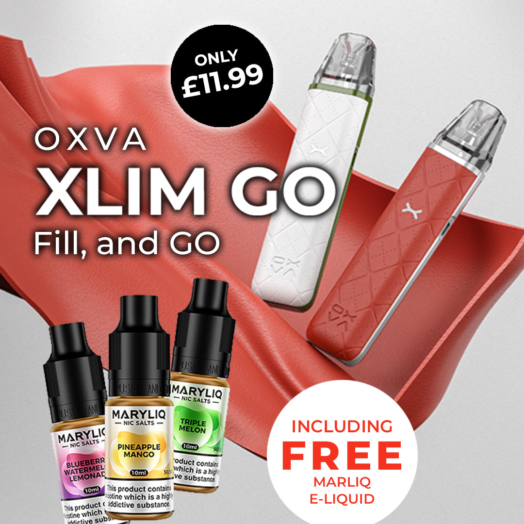 OXVA Xlim Pod Vape Kit including FREE MARYLIQ NIC SALT E-Liquid NYKecigs