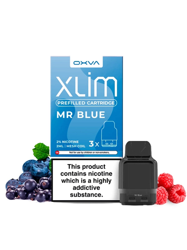Oxva Xlim Prefilled E-Liquid Pod Cartridges - Mr Blue NYKecigs Oxva Xlim Prefilled E-Liquid Pod Cartridges - Mr Blue NYKecigs