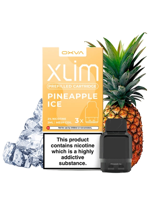Oxva Xlim Prefilled E-Liquid Pod Cartridges - Pineapple Ice NYKecigs Oxva Xlim Prefilled E-Liquid Pod Cartridges - Pineapple Ice NYKecigs