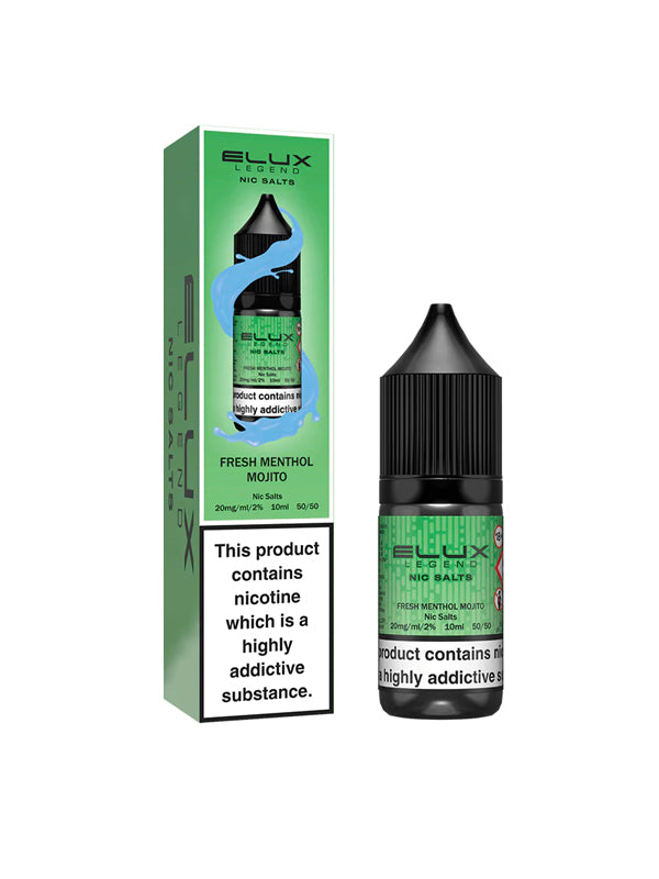 Elux Legend fresh Menthol Mojito Nic Salt E-Liquid 10ml NYKecigs.com