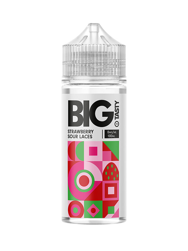 Big Tasty Candy Rush Strawberry Sour Laces E Liquid 120ml NYKecigs.com The Gourmet Vapor Shop