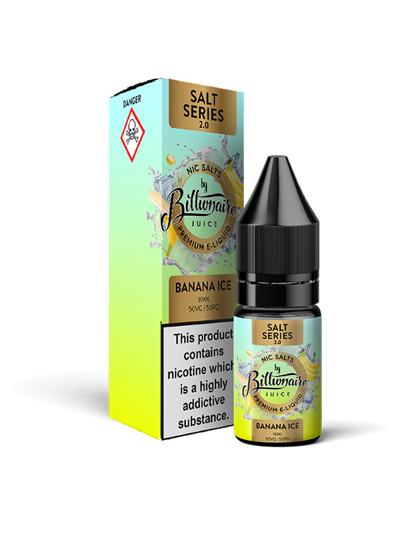 Billionaire Juice Banana Ice Nic Salt E Liquid 10ml NYKecigs.com The Gourmet Vapor Shop