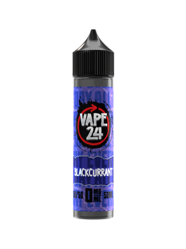 Vape 24 Blackcurrant 50/50 60ml E-Liquids - NYKecigs.com