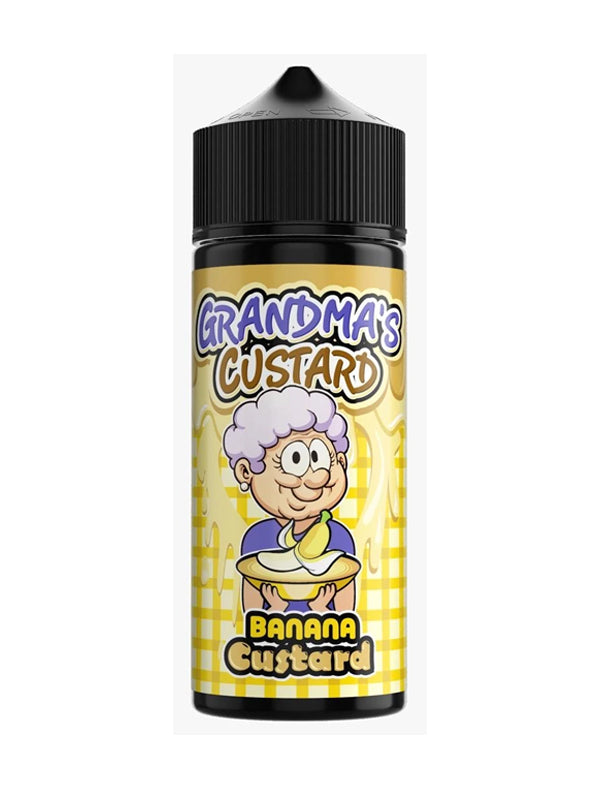 Grannies Custard Banana Custard E-Liquid 120ml, Banana custard vanilla flavour e-liquid