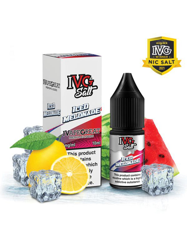IVG Iced Melonade Nic Salt E Liquid 10ml NYKecigs.com The Gourmet Vapor Shop