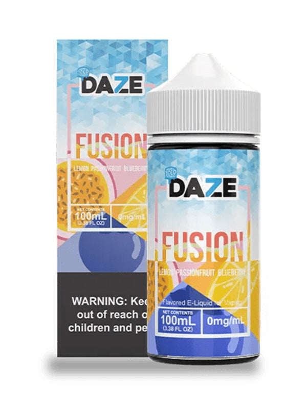 Iced Lemon Passion Fruit Blueberry Fusion DAZE E Liquid 120ml NYKecigs The Gourmet Vapor Shop