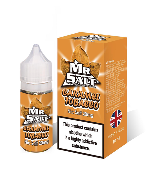 Mr. Salt Caramel Tobacco NicSalts E Liquid 10ml - NYKECIGS