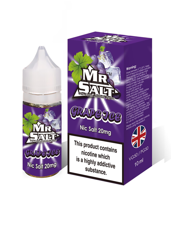 Mr. Salt Grape Ice NicSalts E Liquid 10ml - NYKECIGS