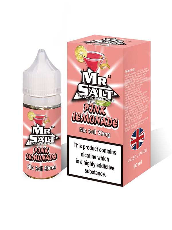 Mr Salt Pink Lemonade Nic Salt E Liquid 10ml NYKecigs.com The Gourmet Vapor Shop