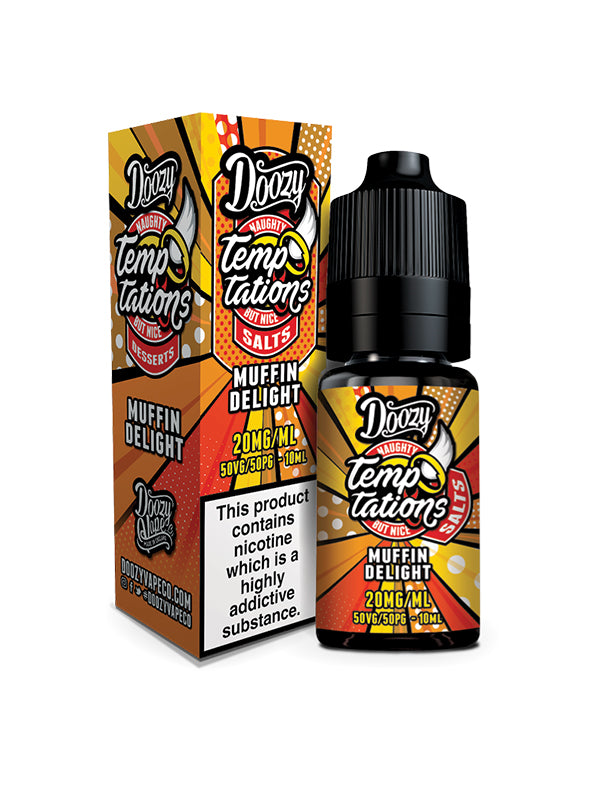 Muffin Delight Temptations Doozy Vape Co Nic Salt E Liquid 10ml NYKecigs The Gourmet Vapor Shop