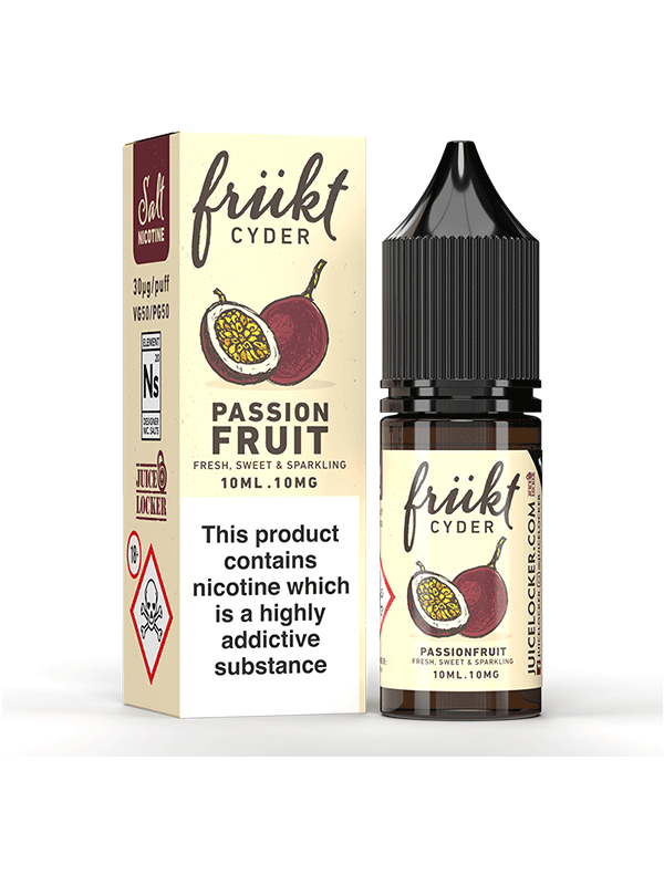 Frukt Cyder Passionfruit 10ml Nic Salt E Liquid - NYKecigs.com