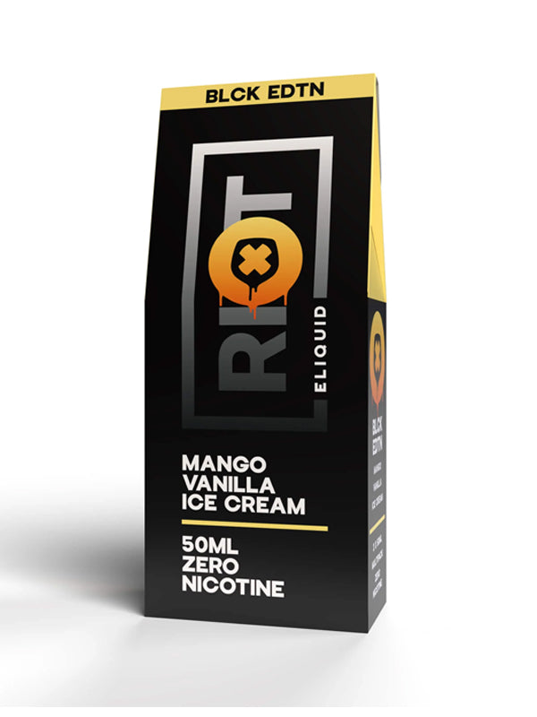 Riot Squad BLCK EDTN Mango Vanilla Ice Cream E-Liquid 60ml NYKecigs The Gourmet Vapor Shop