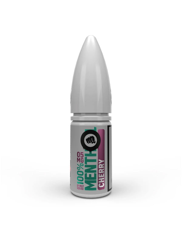 Riot Squad 100% Menthol Cherry 10ml Hybrid Salt E Liquid NYKecigs The Gourmet Vapor Shop