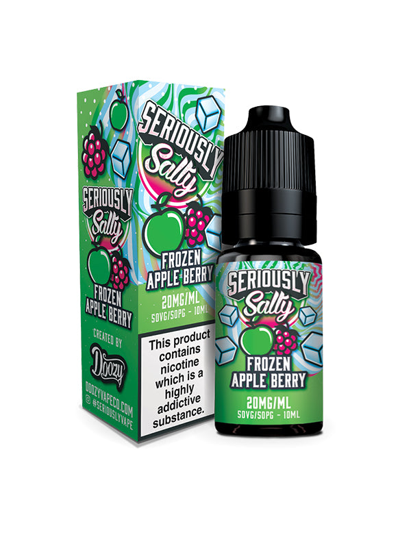 Seriously Salty Frozen Apple Berry Nic Salt E Liquid by Doozy Vape Co. NYKecigs The Gourmet Vapor Shop10ml