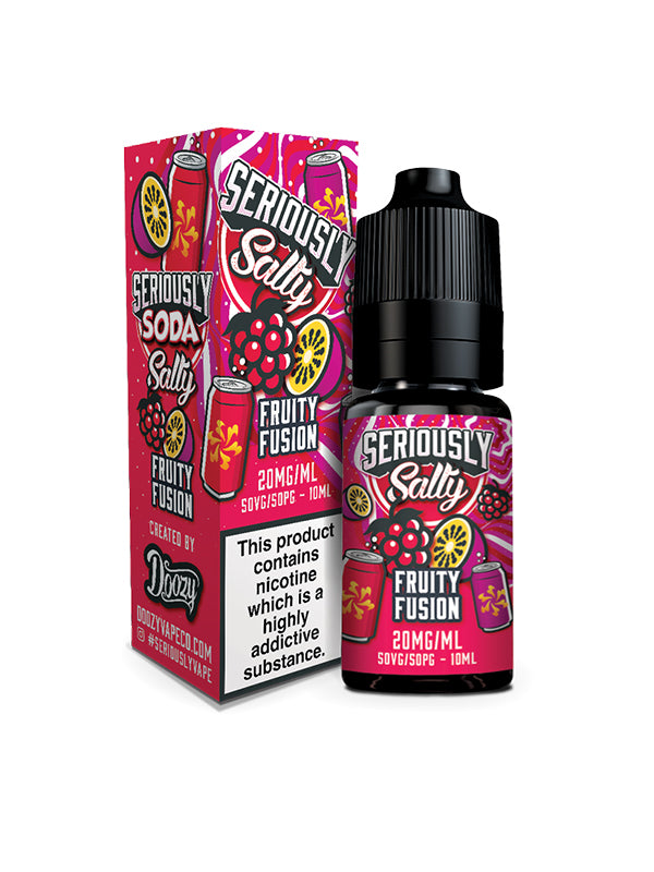 Seriously Salty SODA Fruity Fusion Salt E Liquid 10ml NYKecigs The Gourmet Vapor Shop