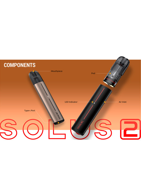 SMOK Solus 2 Pod Kit 15W NYKecigs The Gourmet Vapor Shop