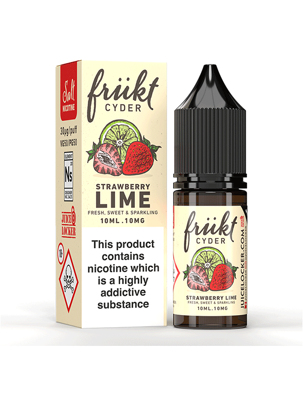 Frukt Cyder Strawberry Lime 10ml Nic Salt E Liquid - NYKecigs.com