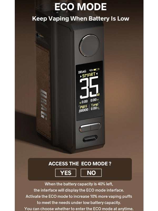 Voopoo DRAG E60 Pod Kit 60W NYKecigs The Gourmet Vapor Shop