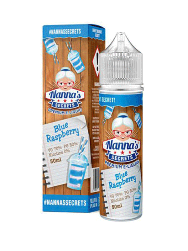 Nannas Secrets Originals Blue Raspberry Pudding E-Liquid 60mls NYKecigs.com