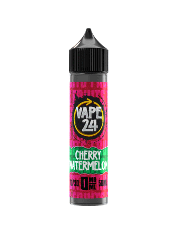 Vape 24 Cherry Watermelon 70/30 60ml E-Liquids - NYKecigs.com