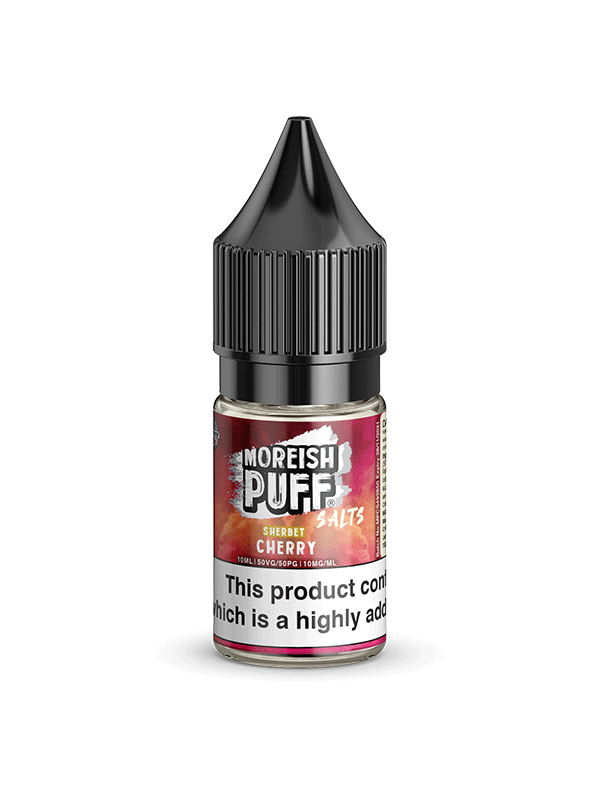 Moreish Puff Cherry Sherbet Nic Salt 10ml E Liquid NYKecigs.com
