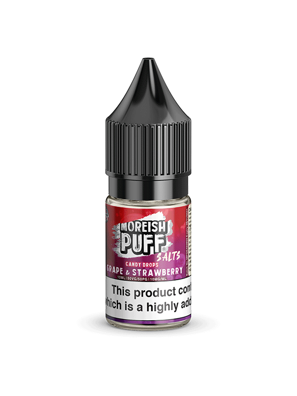 Moreish Puff Grape & Strawberry Nic Salt 10ml E Liquid NYKecigs.com