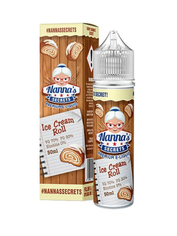 Nannas Secrets Originals Ice Cream Roll E-Liquid 60mls NYKecigs.com