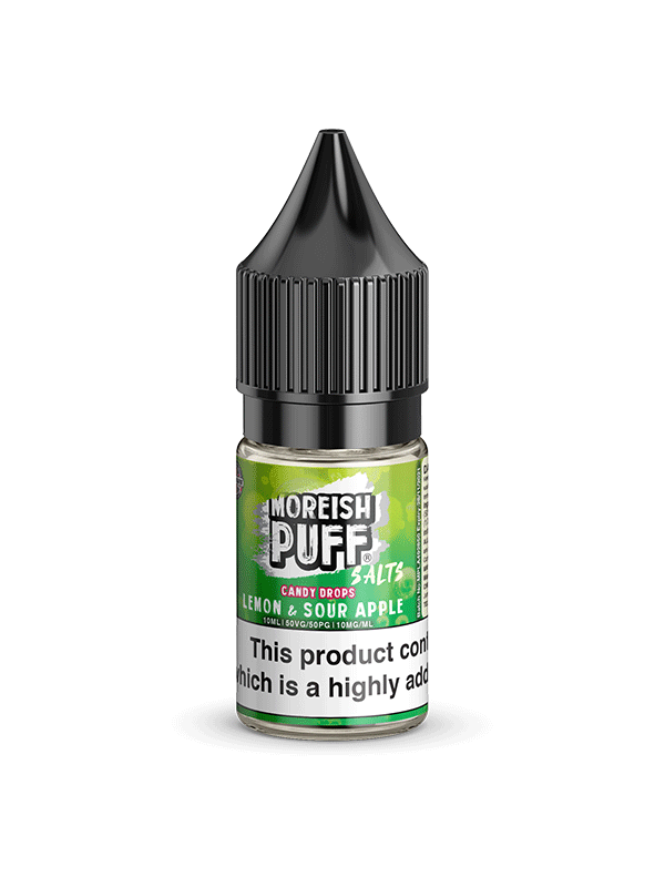 Moreish Puff Lemon & Sour Apple Candy Nic Salt 10ml E Liquid NYKecigs.com