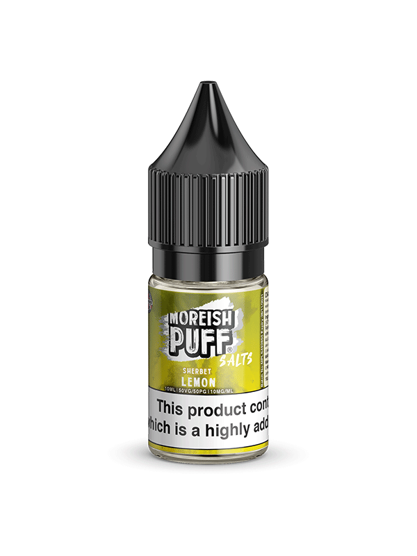 Moreish Puff Lemon Sherbet Nic Salt 10ml E Liquid NYKecigs.com