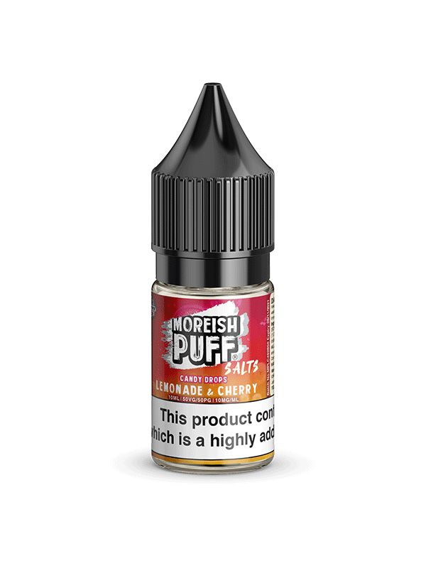 Moreish Puff Lemonade & Cherry Candy Nic Salt 10ml E Liquid NYKecigs.com