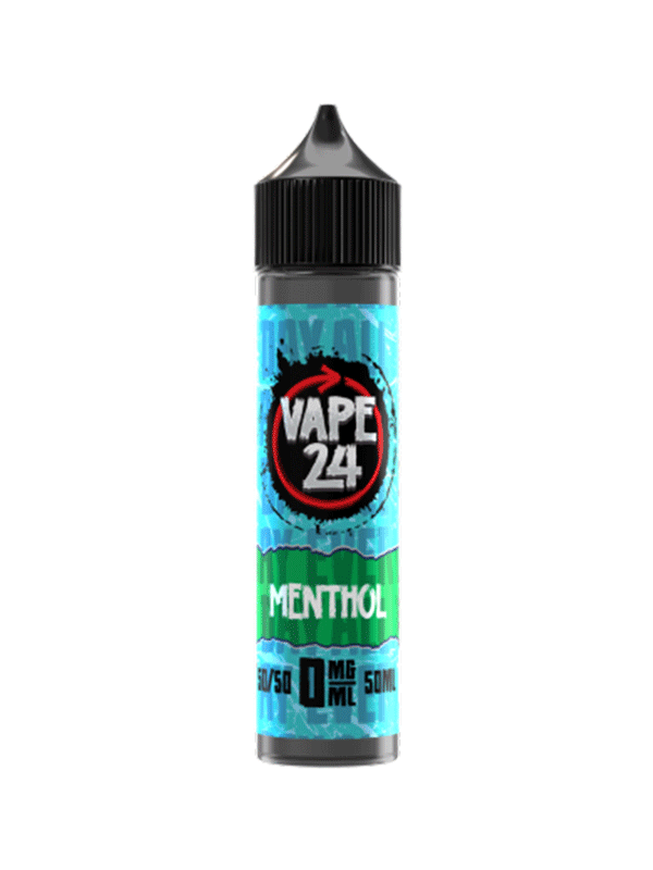 Vape 24 Menthol 50/50 60ml E-Liquids - NYKecigs.com