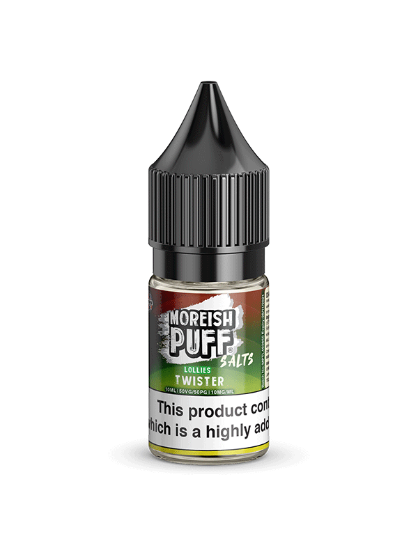 Moreish Puff Lollies Twister Nic Salt 10ml E Liquid NYKecigs.com