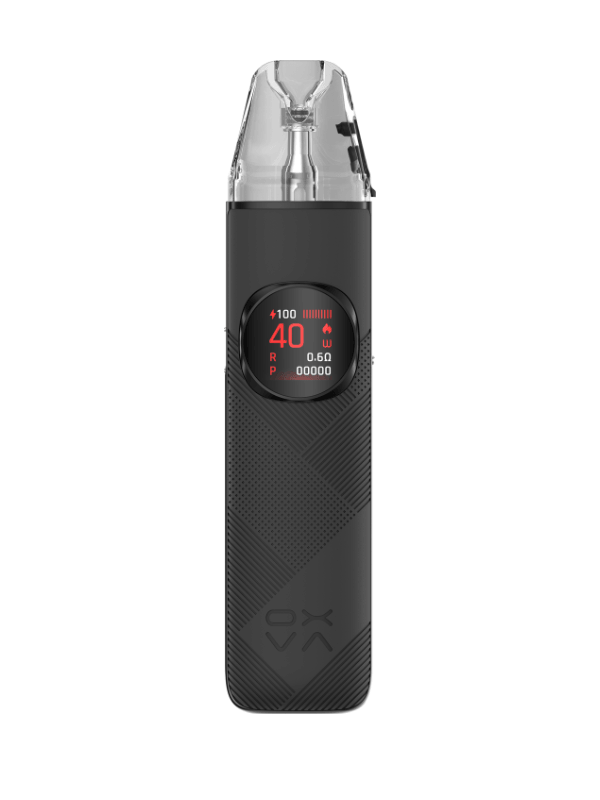 OXVA NeXLIM 2 Pod Kit Black Leather on a white background
