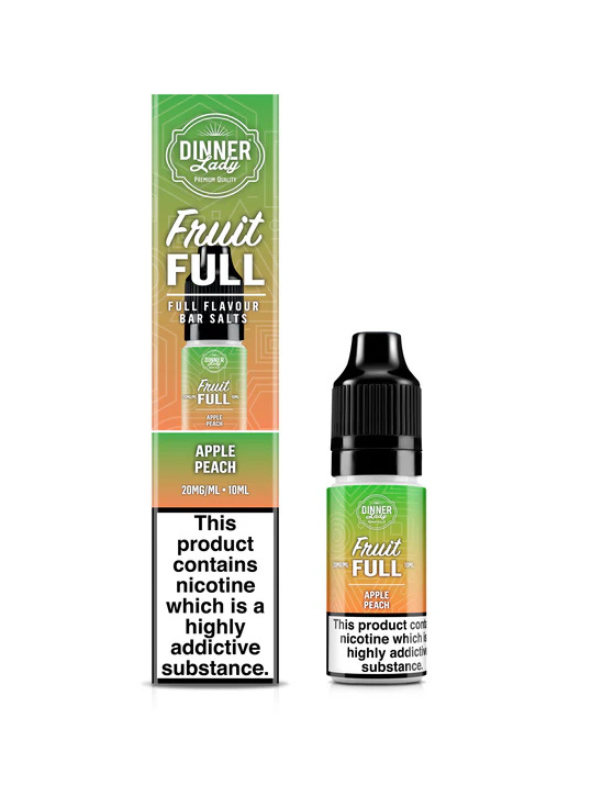 APPLE PEACH BAR SALTS DINNER LADY FRUIT FULL 10ML E-LIQUID