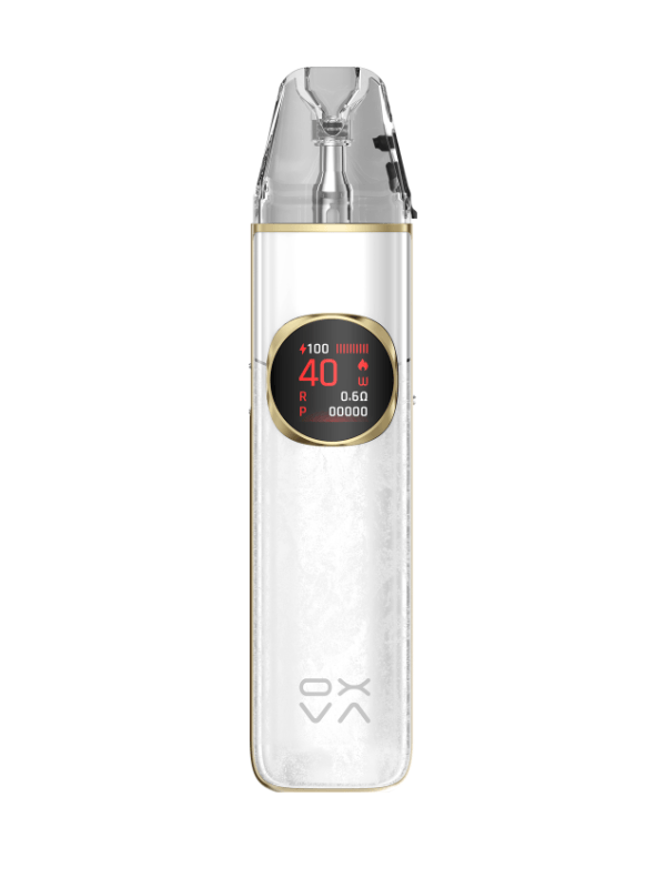 OXVA NeXLIM 2 Pod Kit shiny pear white on a white background