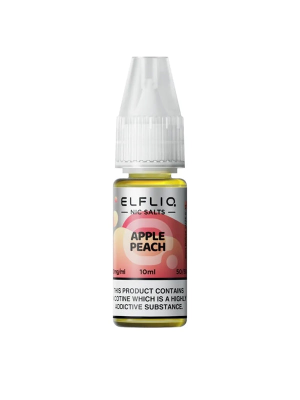Elfliq Apple Peach Nic Salt E-Liquid 10ml NYKecigs The Gourmet Vapor Shop