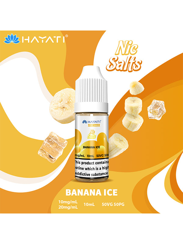 Hayati Pro Max Banana Ice Nic Salt E Liquid 10ml