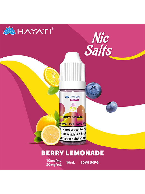 Hayati Pro Max Berry Lemonade Nic Salt Flavour Profile