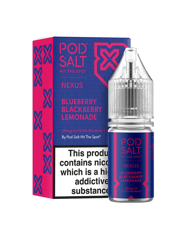 Blueberry Blackberry Lemonade Nexus Pod Salt Nic Salt Eliquid 10ml NYKecigs.com The Gourmet Vapor Shop