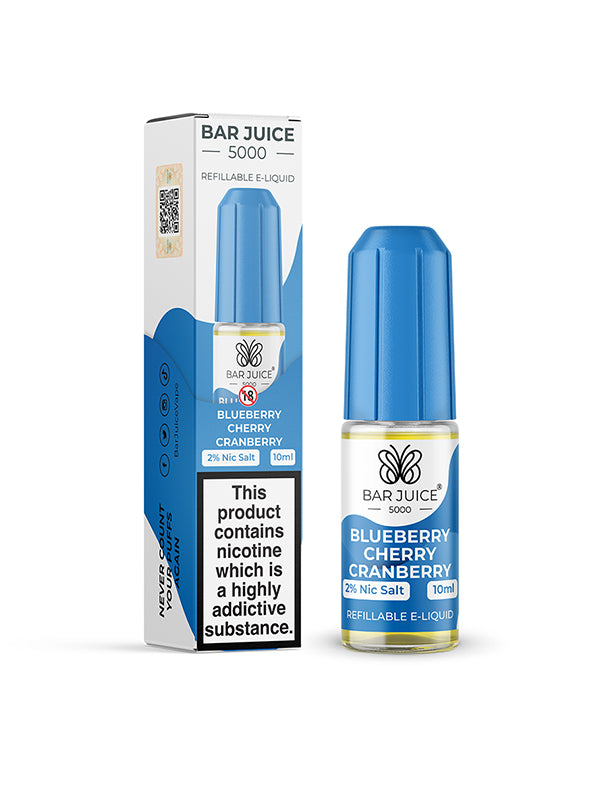 Bar Juice 5000 Blueberry Cherry Cranberry Salt E Liquid 10ml NYKecigs.com The Gourmet Vapor Shop