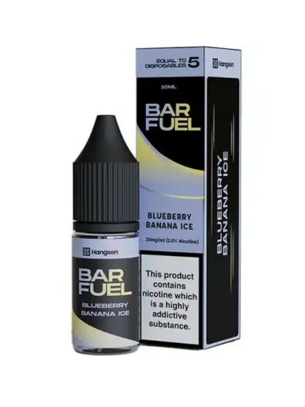 Blueberry Banana Ice Nic Salt Bar Fuel E Liquid – 10ML with white background