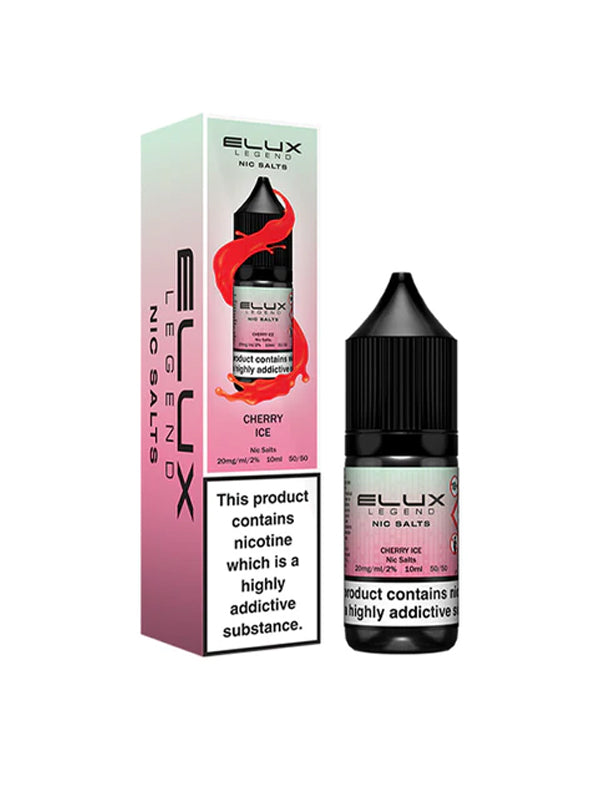 Elux Legend Cherry Ice Nic Salt E-Liquid 10ml NYKecigs The Gourmet Vapor Shop