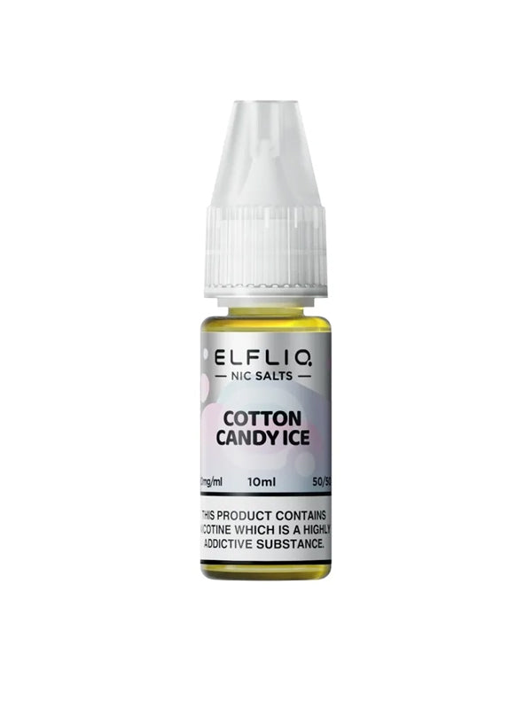 Elfliq Cotton Candy Ice Nic Salt E-Liquid 10ml NYKecigs The Gourmet Vapor Shop