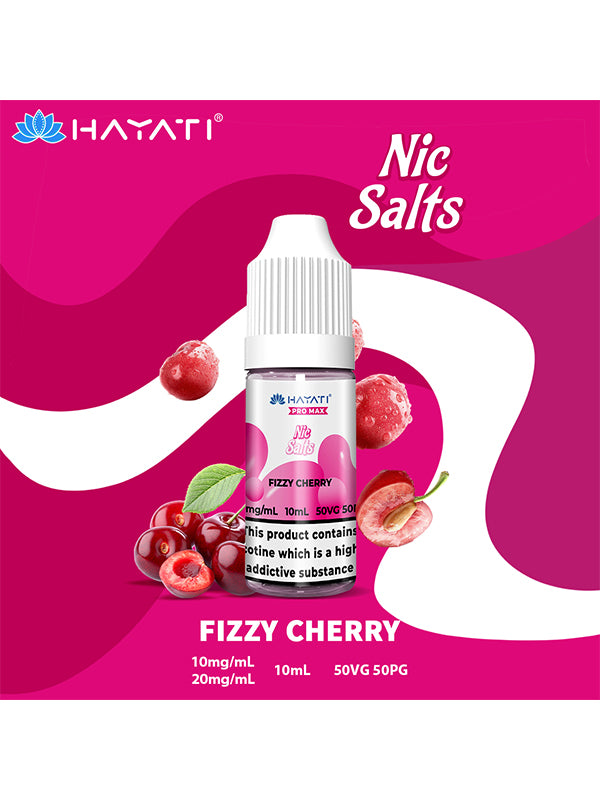 Hayati Pro Max Fizzy Cherry Nic Salt E-Liquid 10ml