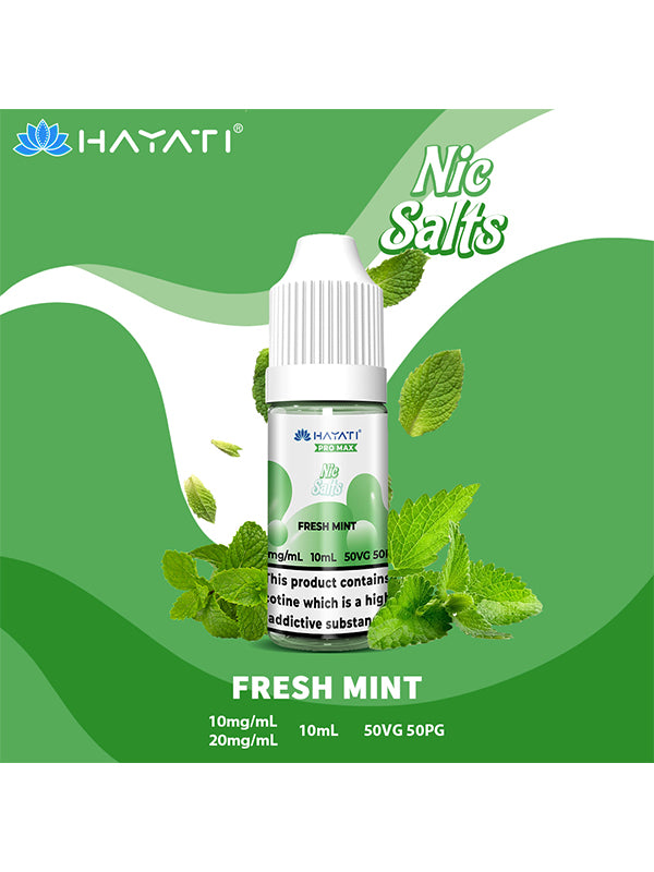 Hayati Pro Max Fresh Mint Nic Salt E-Liquid 10ml